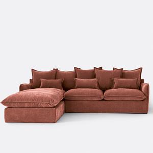 LA REDOUTE INTERIEURS Hoekbank links, mêlee polyester, Odna