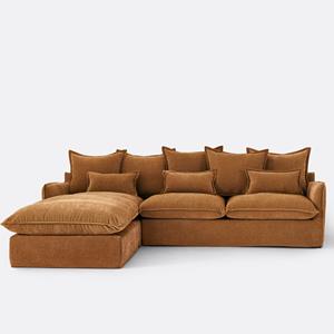 LA REDOUTE INTERIEURS Hoekbank links, mêlee polyester, Odna