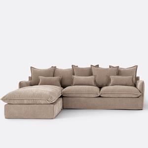 LA REDOUTE INTERIEURS Hoekbank links, mêlee polyester, Odna