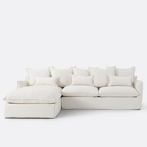 LA REDOUTE INTERIEURS Hoekbank links, mêlee polyester, Odna