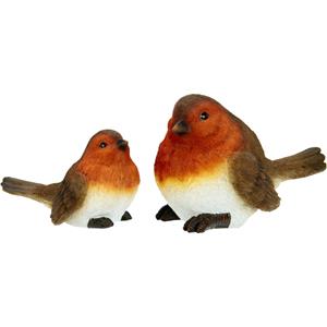 I.GE.A. Decoratief figuur Polyresin vogels (set van 2)