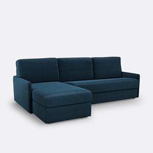 LA REDOUTE INTERIEURS Hoekbank-bed fluweel, latex Marta