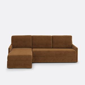 LA REDOUTE INTERIEURS Hoekbank-bed fluweel, latex Marta