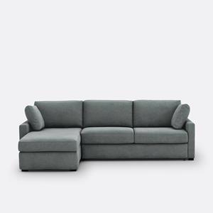 LA REDOUTE INTERIEURS Hoekbank-bed, getextureerde stof, latex, Timor
