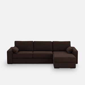 LA REDOUTE INTERIEURS Hoekbank bed, katoen/linnen, Bultex, Cécilia