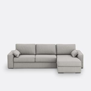 LA REDOUTE INTERIEURS Hoekbank bed, katoen/linnen, Bultex, Cécilia