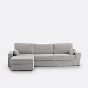 LA REDOUTE INTERIEURS Hoekbank-bed, in getextureerde stof, latex, Cécilia