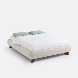 LA REDOUTE INTERIEURS Bed in bouclettestof met bedbodem, Mila