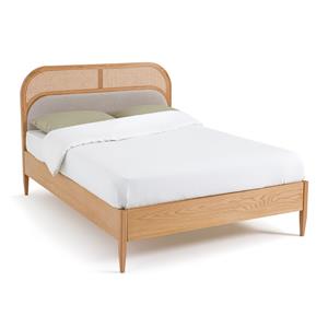 LA REDOUTE INTERIEURS Bed in rotan en fluweel met beddenbodem Buisseau