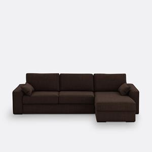 LA REDOUTE INTERIEURS Hoekbank-bed, katoen/linnen, latex Cécilia