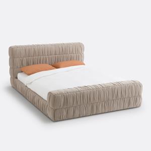 LA REDOUTE INTERIEURS Bed in fluweel met beddenbodem, Marcio