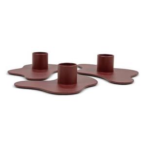 Spinder Design MELT Kandelaar set van 3 - Burgundy