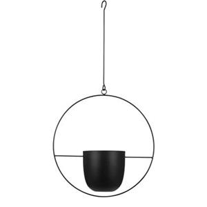Mica Decorations Dexter Bloempot Hangend H65 cm Zwart