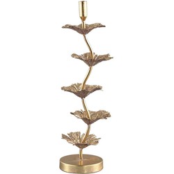 PTMD Xante Ronde Kandelaar - 17 x 13 x 49,5 cm - Ijzer - Goud