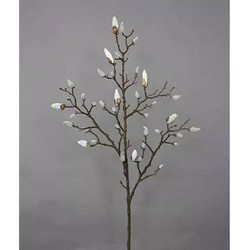Buitengewoon de boet Magnolia Tak Cream 103 cm kunstplant - 
