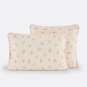 LA REDOUTE INTERIEURS Kussensloop 50% recycled katoen, Camomille