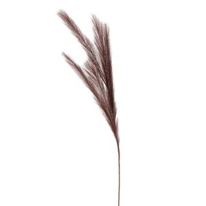 Inge-glas Kunstgras/rietgras/takken/losse steel - pluimen pampasgras - donkerbruin - 80 cm -