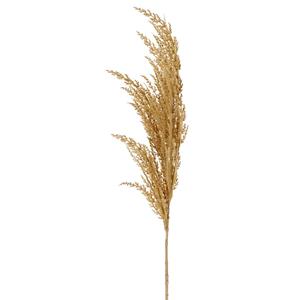 TopArt Pampasgras pluim losse steel/tak - naturel beige - 100 cm - Decoratie kunst graspluimen -
