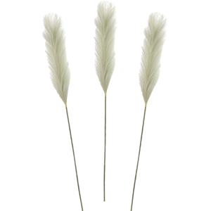 Mica Decorations Pluimgras losse steel/tak - 3x - salie groen - cm - Decoratie kunst pluimen -
