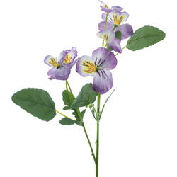 Nova nature Pansy spray purple 65 cm kunstbloem - 