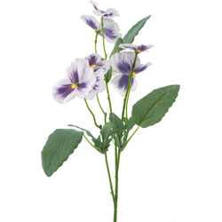 Nova nature Pansy spray lavender 65 cm kunstbloem - 