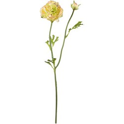 Louis maes Pioenroossteel l38 cm groen/roze kunstbloem zijde nepbloem - 
