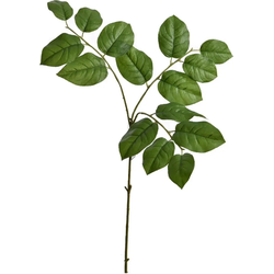 Jasaco Leaf spray x3 75 cm green kunstbloem zijde nepbloem - 