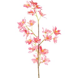 Driesprong collection Renanthera m. 25 polyester bloemen roze kunstbloem zijde nepbloem - 
