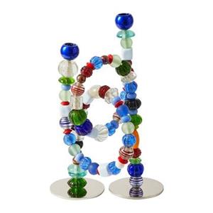 POLSPOTTEN Beads Kandelaar - Multicolor