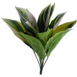 Nova nature Aglaonema plant pink/green 44 cm kunstbloem - 