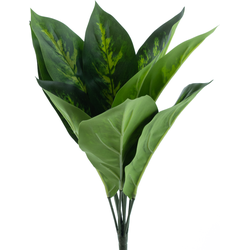 Nova nature Aglaonema plant cream/green 44 cm kunstbloem - 