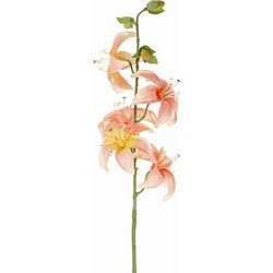 Driesprong collection Lelie h64 cm roze kunstbloem zijde nepbloem - 
