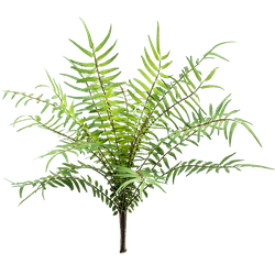 Emerald Fern blechnum bush 25 cm kunstbloem zijde nepbloem - 