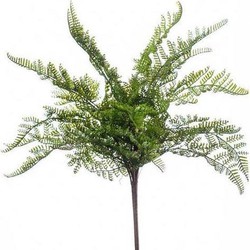 Emerald Fern forest bush 40 cm green kunstbloem zijde nepbloem - 