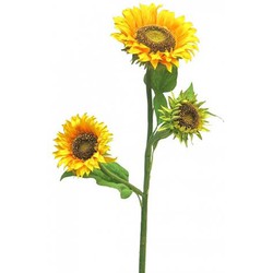 Nova nature Zonnebloemen 85 cm kunstbloem - 