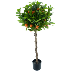 Nova nature Orange tree Sevilla in pot orange 90 cm kunstbloem - 