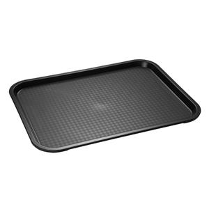 APS Fast Food tray; 45x35.5x2.5 cm (LxBxH); zwart; rechthoekig