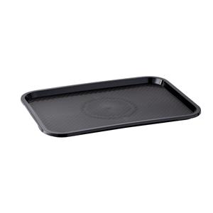 APS Fast Food tray; Maat GN 1/1, 53x32.5x2 cm (LxBxH); zwart; rechthoekig