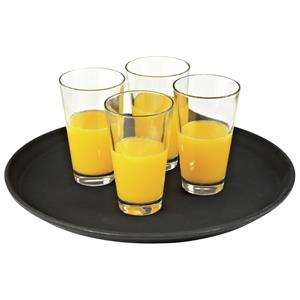 PULSIVA Dienblad van glasvezel Platter rond; 36 cm (Ø); zwart; rond