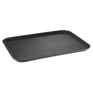 PULSIVA Dienblad van glasvezel Platter rechthoekig; 56x40 cm (LxB); zwart; rechthoekig