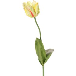 Driesprong collection Tulp l.geel kunstbloem zijde nepbloem - 