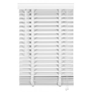 Woonexpress Jaloezie Hout Wit - Hout - 60x180x5cm (BxHxD)