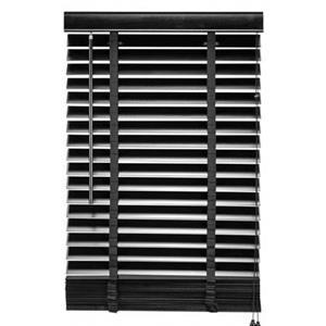 Woonexpress Jaloezie Hout Zwart - Hout - 80x180x5cm (BxHxD)