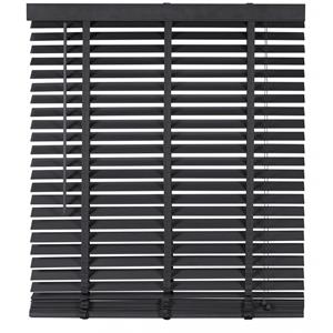 Woonexpress Jaloezie Hout Zwart - Hout - 100x180x5cm (BxHxD)