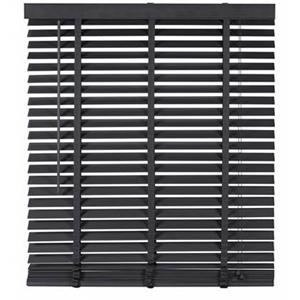 Woonexpress Jaloezie Hout Zwart - Hout - 140x180x5cm (BxHxD)