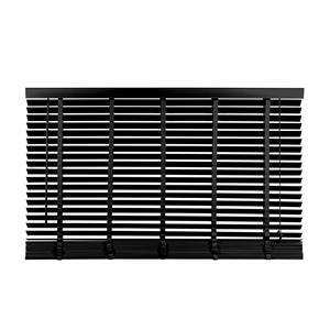 Woonexpress Jaloezie Hout Zwart - Hout - 180x130x5cm (BxHxD)