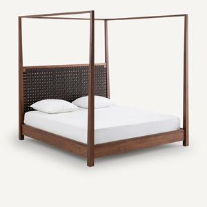 AM.PM Hemelbed in massief notenhout met bedbodem, Gilmour