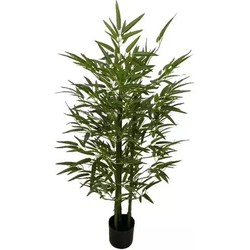 Buitengewoon de boet Bamboe Groen 125 cm kunstplant - 
