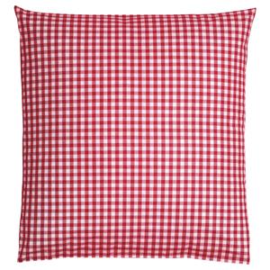 ERWIN M. Kussensloop Tux seersucker; 80x80 cm (LxB); rood