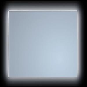 Sanicare Spiegel  Q-Mirrors 90x70 cm Rechthoek Met Rondom LED Cold White, Omlijsting Chroom incl. ophangmateriaal Met Afstandsbediening